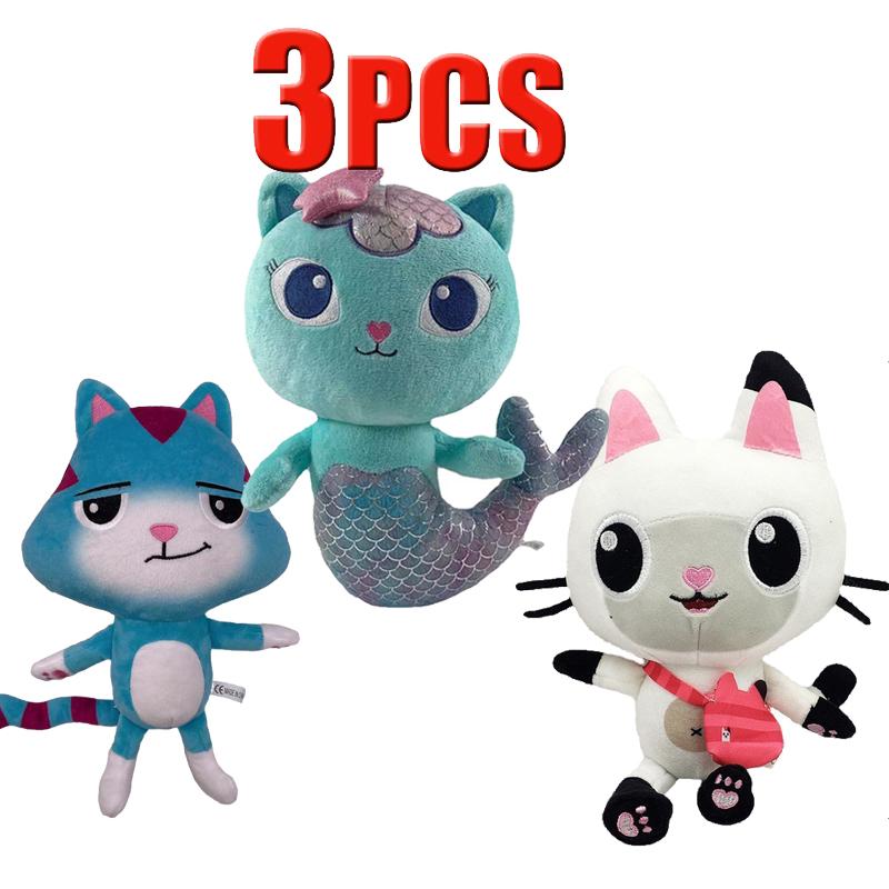 ## in Gabby Dollhouse Plush Toy Mercat Cartoon Stuffed Animals Smiling Cat Car Cat Hug Gaby Girl Dolls Kids Birthday Gifts