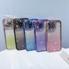 Electroplated Bling Glitter Diamond Gradient Colorful Phone Case For iPhone 15 Pro Max 11 12 13 14 Pro Max Transparent Soft Silicone Cover