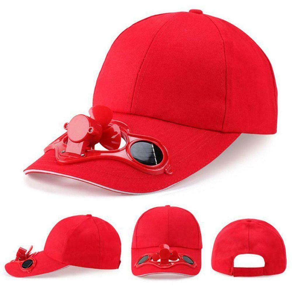 Men Women Travel Hiking Camping Fan Cooling Baseball Hat Novelty Sport Cap Sun Hat