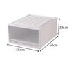 Wardrobe Storage Box Drawer Style Stackable Container with Lid Organizing Save Space Bedside Simple Clothes Organizer for Closet
