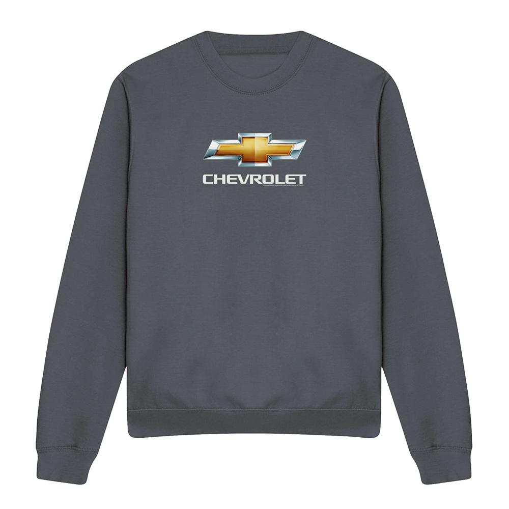 Chevrolet Unisex Adult Bowtie Stacked Sweatshirt
