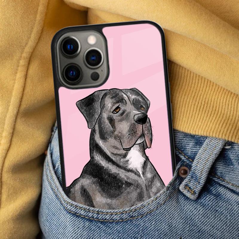 Italian Cane Corso Mastiff Dogs Soft Phone Case for iPhone 17 Air 16e Pro max 15 Pro 13 14 Plus 11 12 MagSafe Magnetic Coque