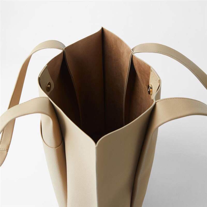 ZЖенская сумка, новая, мягкая, кожаная, сумка для покупок, минималистская, большая вместимость, сумка-тоут на одно плечо, сумка для покупок