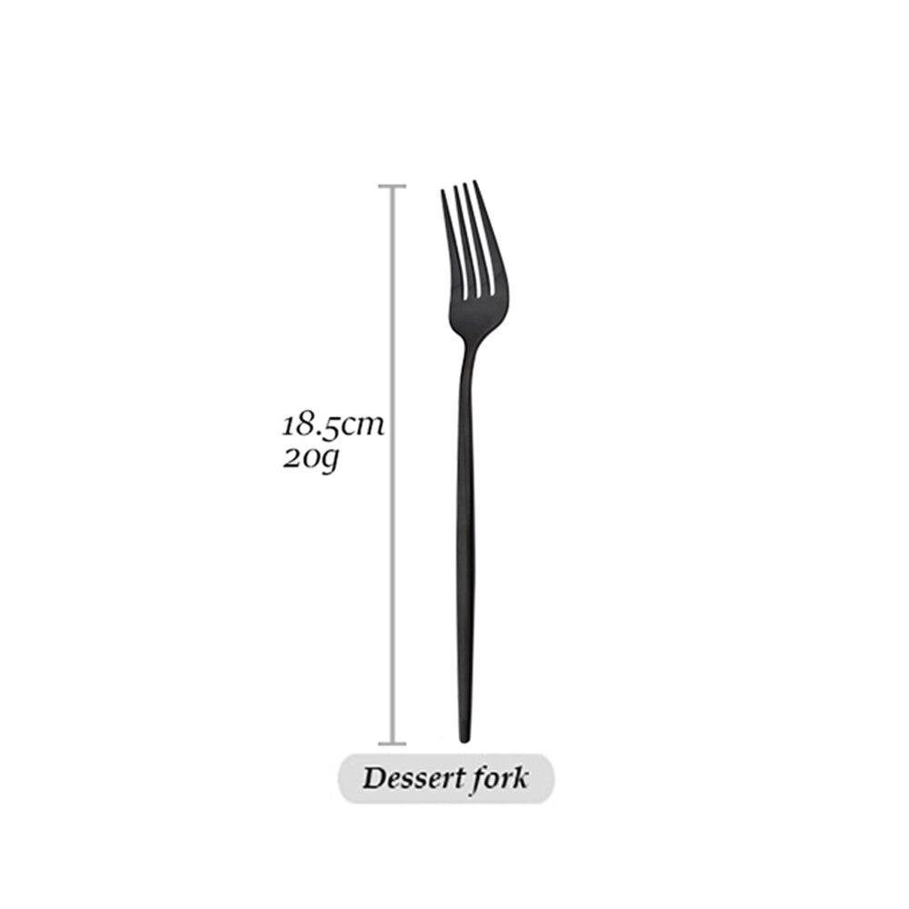 Зеркальный черный набор посуды, обеденный нож, вилка, ложка, столовые приборы, набор столовых приборов из нержавеющей стали, столовые приборы, кухонный домашний набор