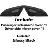 Fit For Chevrolet Malibu Side Mirror Cover, Fit For 2016 2017 2018      2024 2025 Chevy Malibu Passenger Driver Side Glossy Black 84026842 84026841