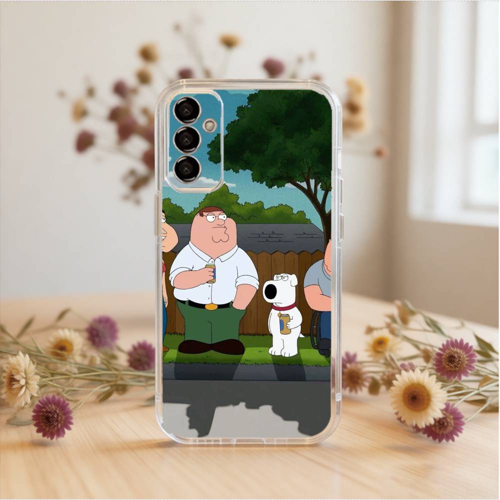 Cartoon F-Family Funny Guy1 Phone Case For SamsungA10,12,20,21S,30,31,40,50,51,52,70,71 Transparent Cover