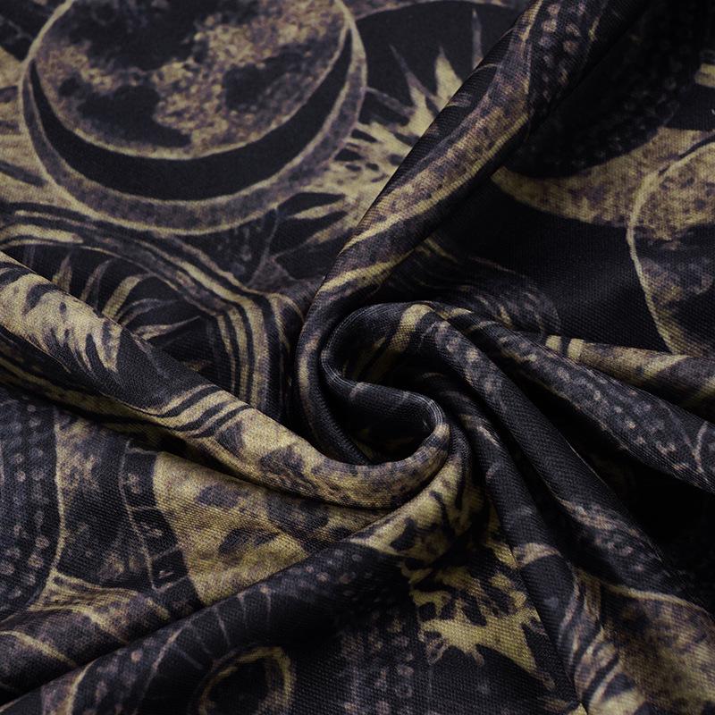 Винтажная европейская и американская ретро-юбка с круглым принтом, стройнящая