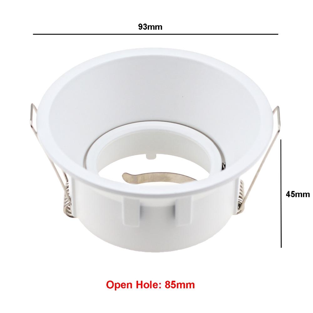 Светодиодные потолочные светильники Круглые Квадратные Встраиваемые Патрон MR16 GU10 Белый/Черный Регулируемый Светодиодный Потолочный Точечный Светильник Рамка