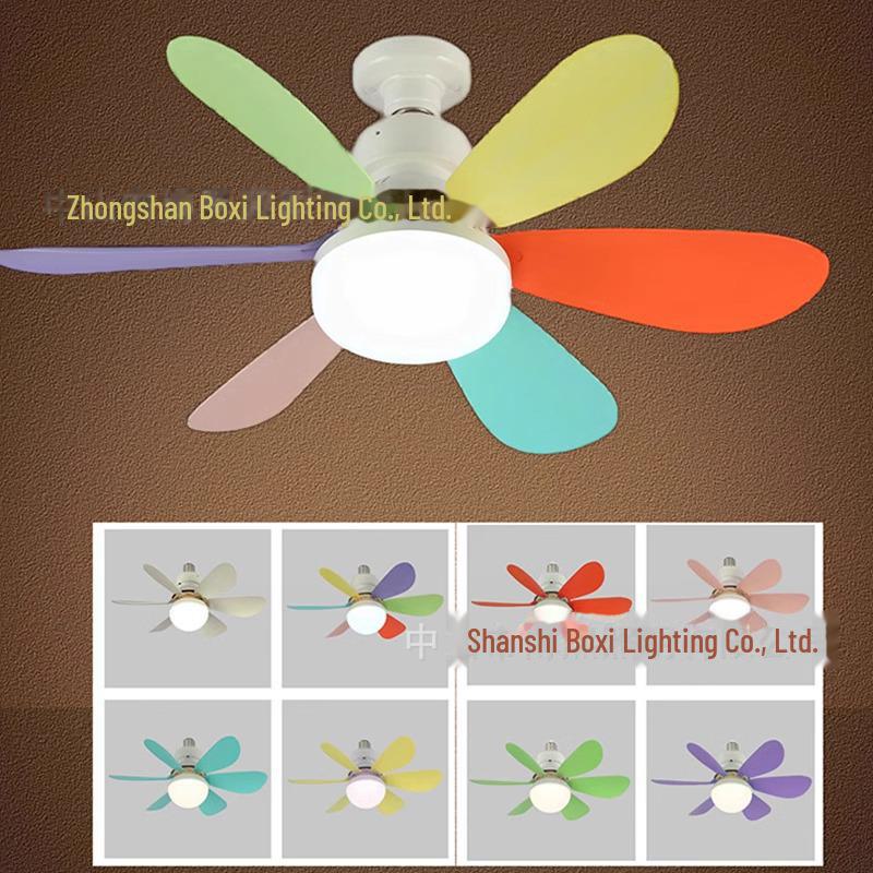 E27 Умный бесшумный потолочный вентилятор для спальни и ресторана