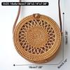 Square Round Mulit Style Straw Bag Handbags Women Summer Rattan Bag Handmade Woven Beach Circle Bohemia Handbag New Fashion
