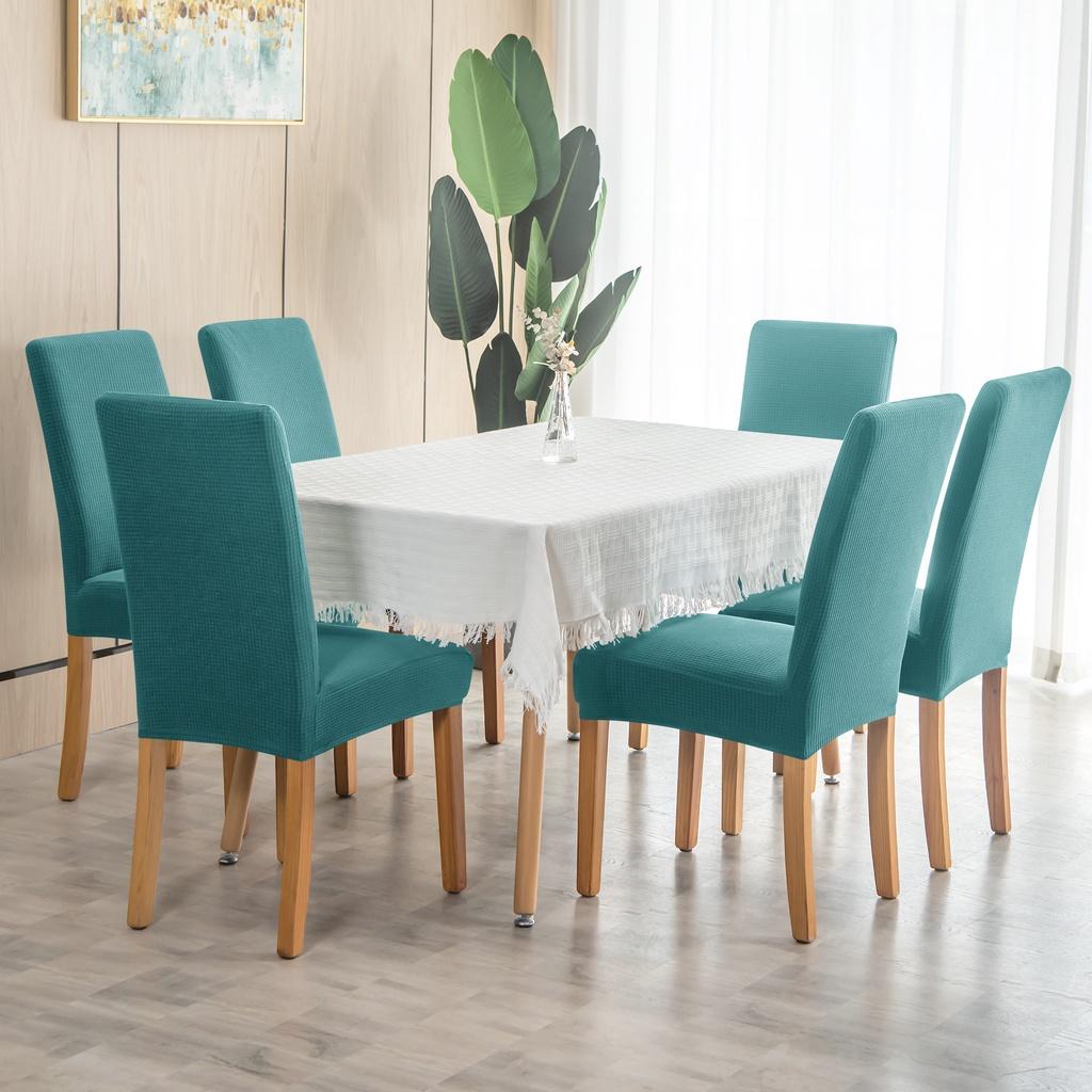 Эластичные водонепроницаемые чехлы на стулья, жаккардовый чехол для стульев, кухонный обеденный чехол из спандекса на стул для столовой