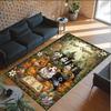 Witchcraft Theme Crystal Velvet Rug Personalized Custom Name Text Soft Floor Mat Home Decor