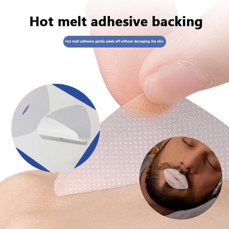 30 шт./пакет наклейки против храпа в форме губ для детей, улучшающие дыхание, ночной сон, губы, нос, наклейка для закрытия рта