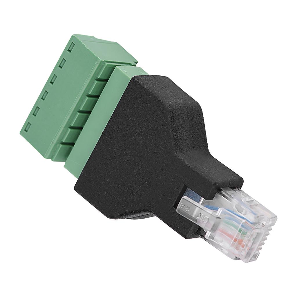 1Pcs Ethernet RJ12 6P6C Male To 6 Pin Screw Terminals Adapter Connector