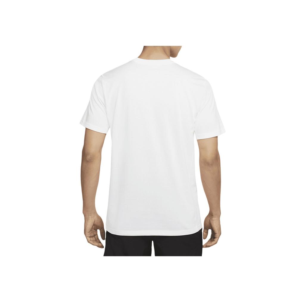 Nike Повседневная футболка с коротким рукавом с принтом Dri-Fit, мужские топы белого цвета DD6903-100