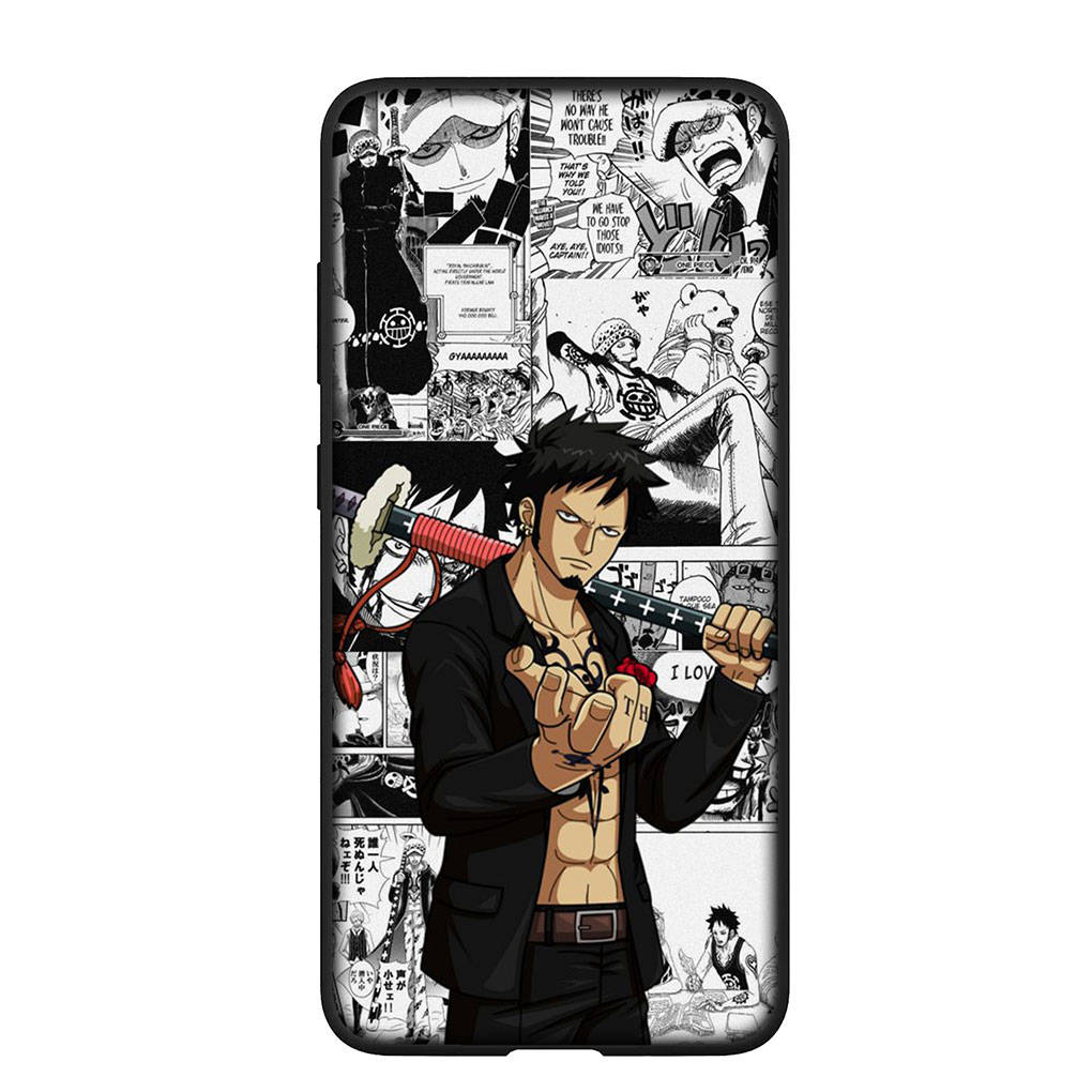 Чехол для телефона Samsung Galaxy S24 S23 iPhone 15 14 Xiaomi Redmi Note 13 12 11 8 10 9 Pro Max X XR OPPO A15 Huawei Аниме Луффи One Piece Трафальгар Ло