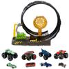 Hot Wheels Monster Truck Big Loop Challenge Play Set Car Play Monster Truck X Mini Car X Total of 8 Units Years Old and HGV15 [Mini Set] 4, 4, [4 Up]