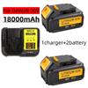 Подходит для инструмента DeWalt DCB184 DCB181 DCB182 DCB200 аккумулятор 18000 мАч 20 В 5 А аккумуляторная батарея + зарядное устройство 3 А