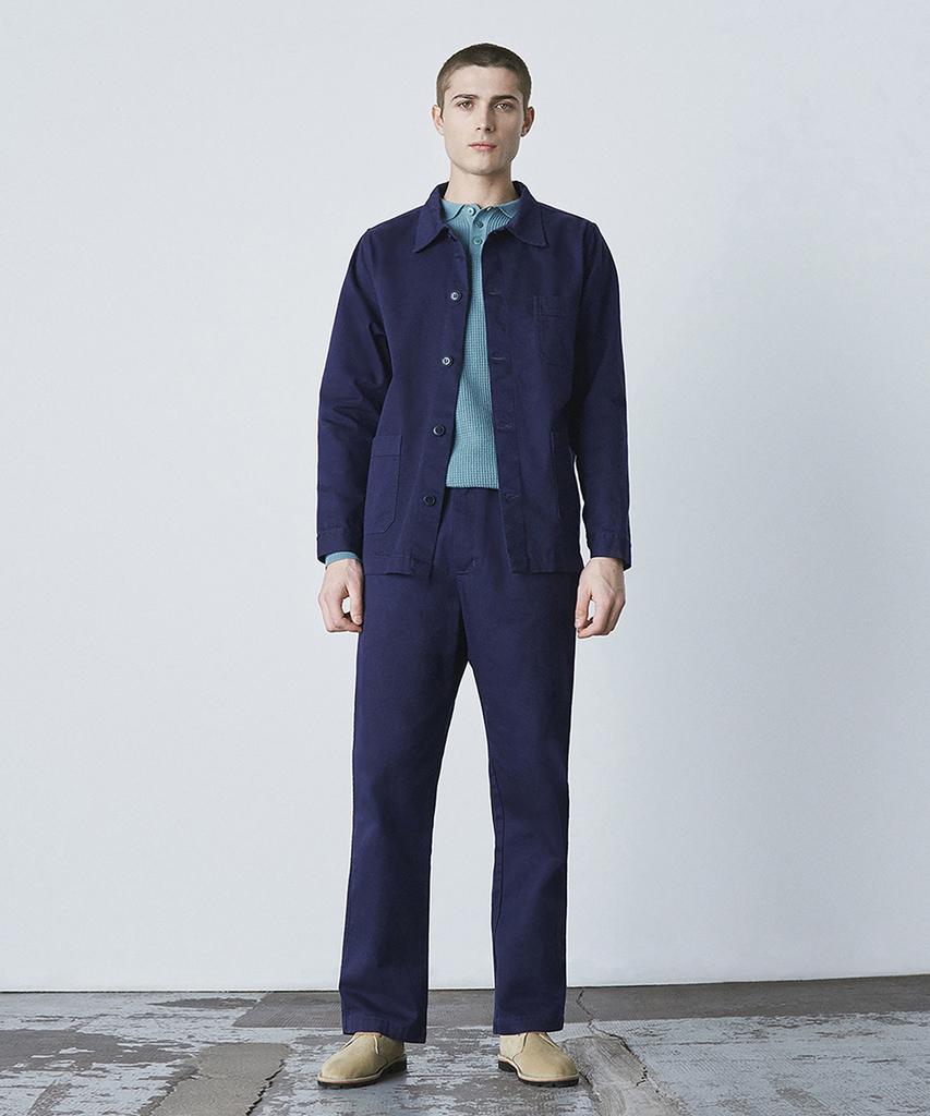 Le Mont St Michel (M)Cotton Twill Work Jacket_Navy
