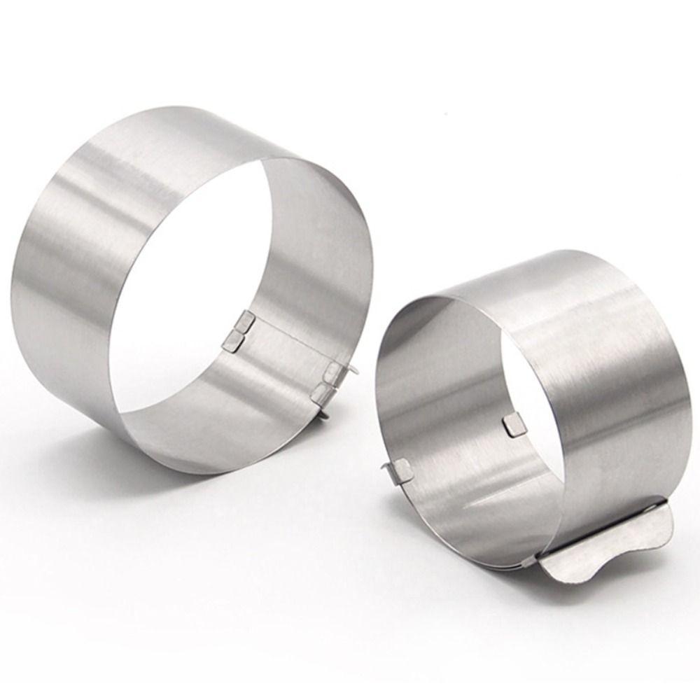 Выдвижная стойка для десертов, градуированное кольцо из нержавеющей стали, форма для мусса, кольцо для торта, резак для торта