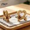 Small Dog Statue Dachshund Heart Figurine 3D Printed Cute for TV Cabinet Companion Keepsake Table Shelf Decor Romantic Pet Memorial Gifts Lovers Puppy
