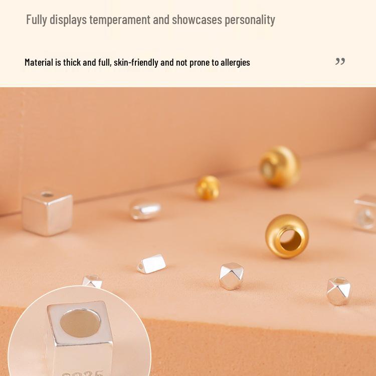 Россыпь бусин из стерлингового серебра 925 пробы для изготовления украшений своими руками: Разделительные бусины для браслетов и ожерелий