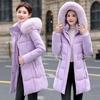 Women's Down Cotton Jacket Comfortable  Elegant Ladies Winter Parka Coat Loose Temperament Lady Cotton Padded Outerwear