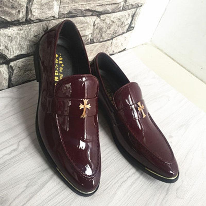 Мужские туфли из искусственной кожи тисненой под кожу аллигатора