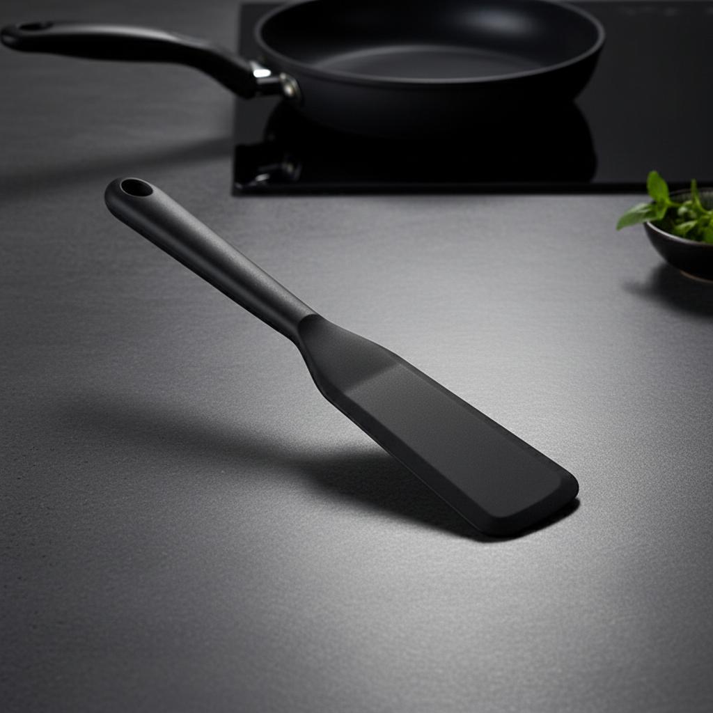 Silicone Spatula Small Size For Non Stick Pans Kitchen Tool With Ergonomic Handle
