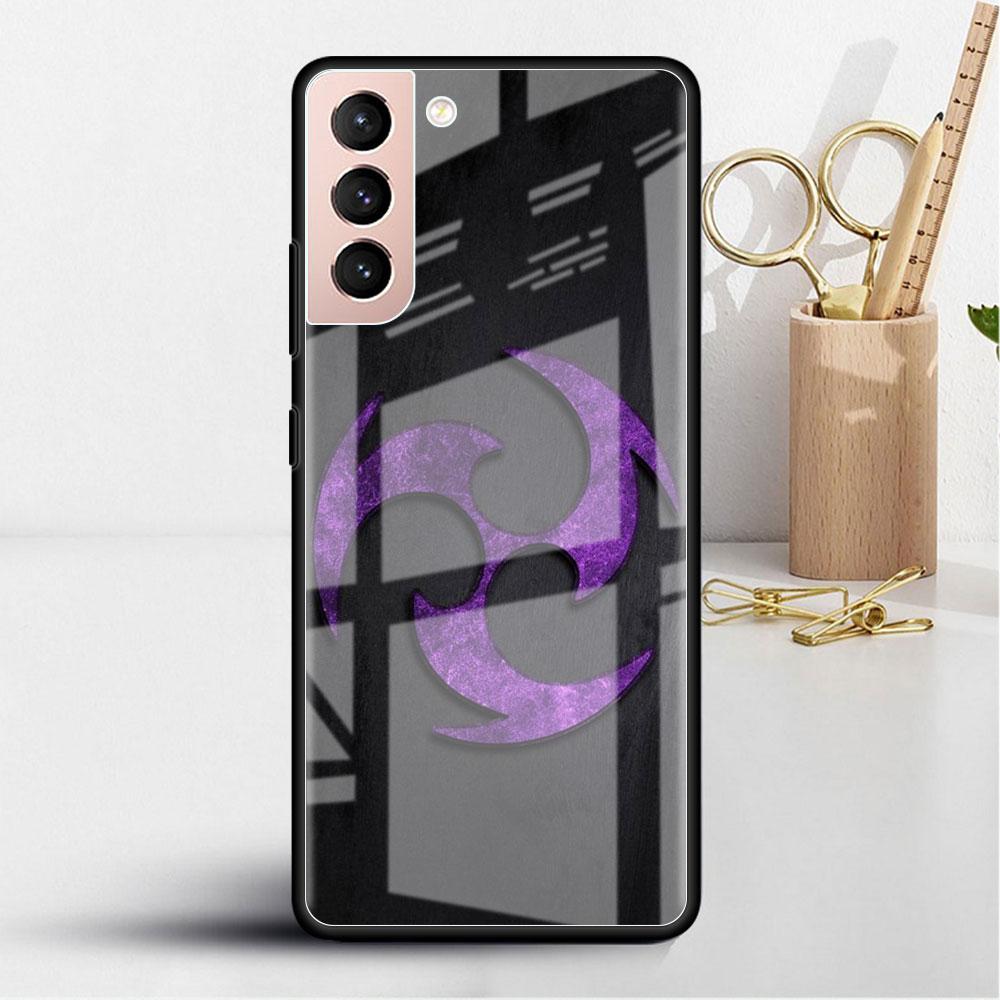 Стеклянный чехол Genshin Impact для Samsung Galaxy S22 S20 FE S21 Plus Чехол для телефона S10 5G S9 Note 20 Ultra 10 Lite