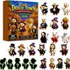 Halloween Advent Calendar 2026, Acrylic Ghost Blind Box Countdown Calendar with Daily Surprise Doors, Tabletop Holiday Decoration for Home Party Gift