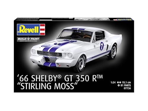 German Revell 1/24 '66 Shelby GT 350R Stirling Moss Plastic Model 07736 (Car)