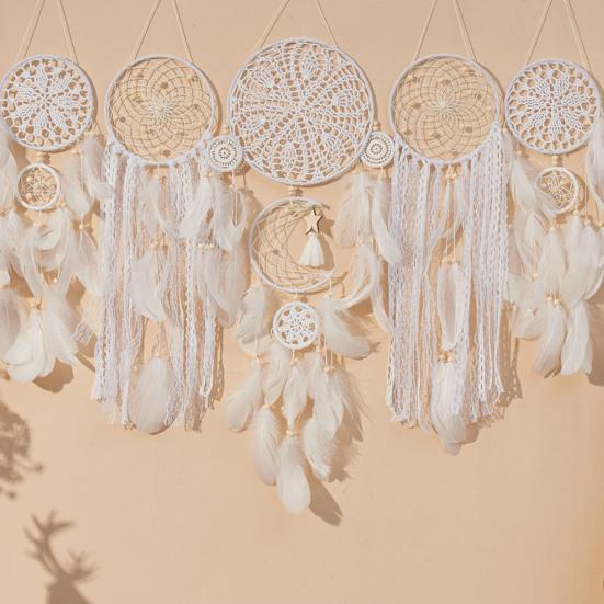 5 шт./компл. перо ловец снов домашний офис гостиная спальня настенное искусство бохо ручная работа тканый подвесной ловец снов украшение орнамент кулон