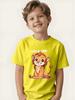Cute little lion boy T-shirt summer short-sleeved versatile casual top