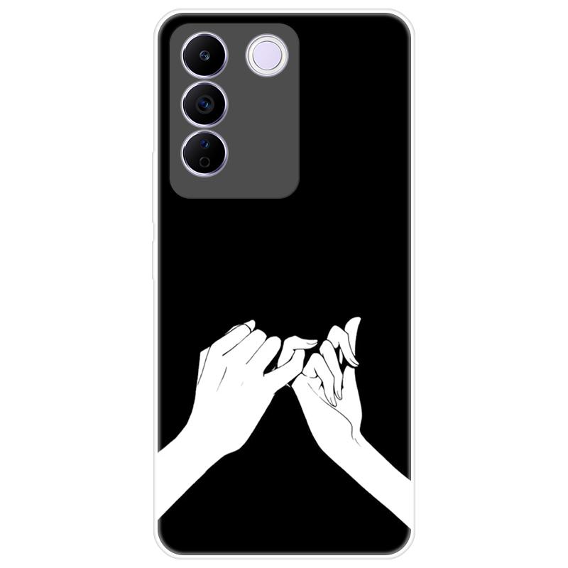 For Vivo V27e V 27e Case Soft Silicone Back Cover Cartoon Phone Case Diversification