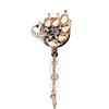 Sea Turtle Butterfly Card Retractable Badge Reel with Diamond Decor Staff Nurse Work Card Clip Lanyard Pass Access Bus Card Clip