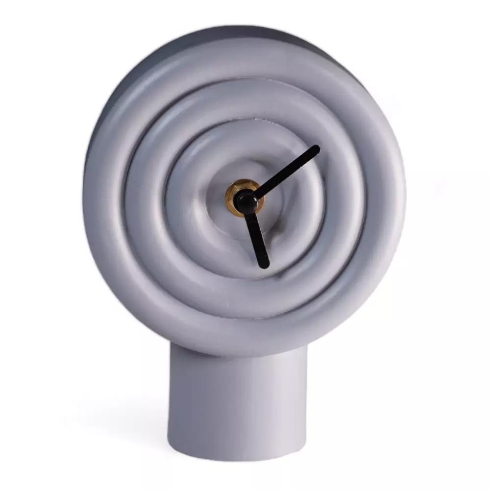 Decorative Standing Clock Modern White - 16cm