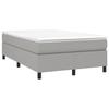 Maison Exclusive - Sommier à lattes de lit et matelas gris clair 120x190 cm tissu