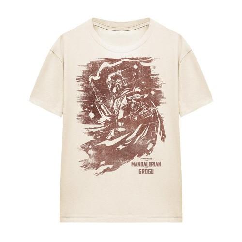 The Mandalorian & Grogu Womens/Ladies Ink Print T-Shirt