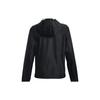 Under Armour UA Sun Protection Series SS23 Solid Logo Print Hooded Zip-Up Reglan Long Sleeve Jacket Women Jackets Black 1374645-001