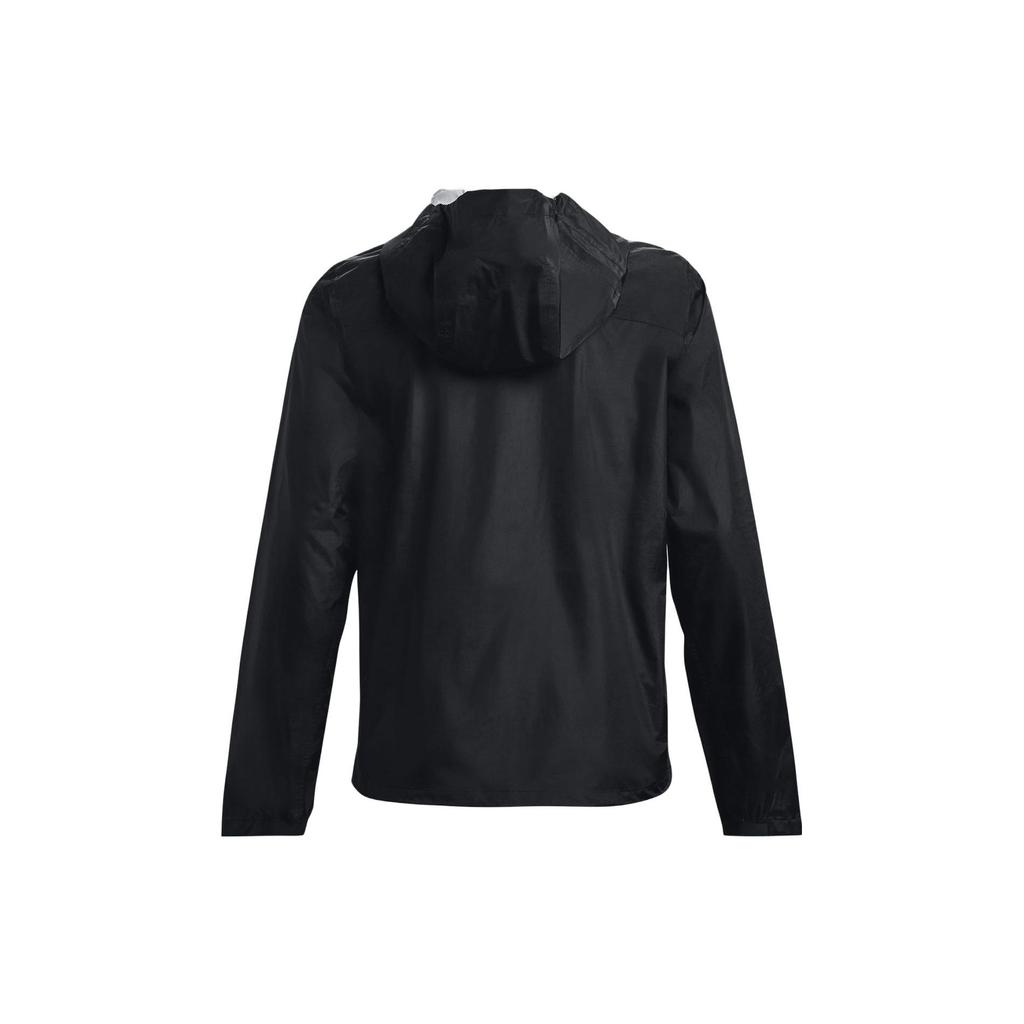 Under Armour UA Sun Protection Series SS23 Solid Logo Print Hooded Zip-Up Reglan Long Sleeve Jacket Women Jackets Black 1374645-001