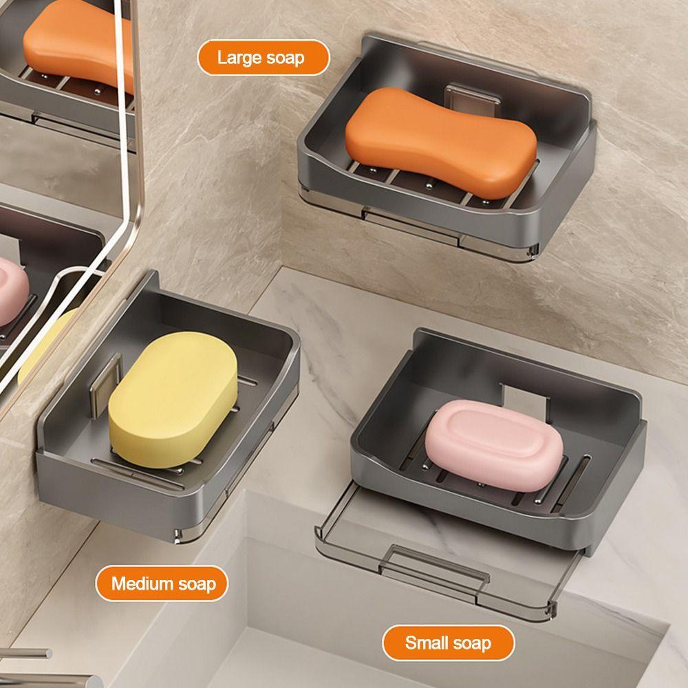 Настенная мыльница из АБС-пластика, стойка для хранения, долговечная мыльница, органайзер для раковины в ванной комнате и на кухне