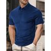 Мужская футболка с коротким рукавом, летняя модная повседневная свободная рубашка-поло из жемчужного хлопка
