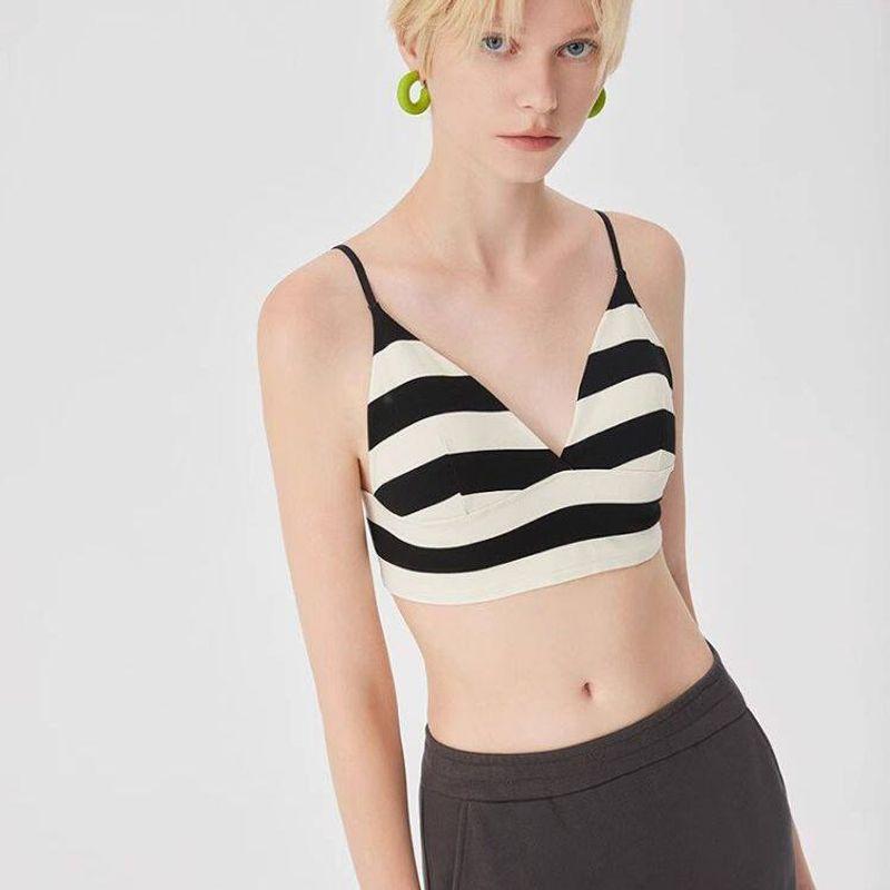 Fashion Export Fashion Sexy Stripes Sports Bra