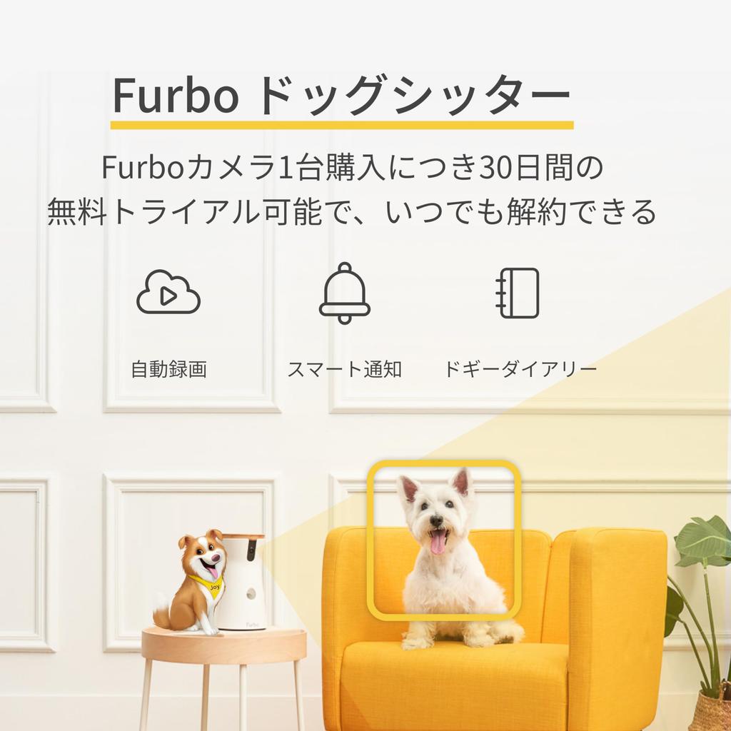 Furbo Dog Camera View Furbo Pet Camera for Dogs and Home Automatic Compatible with Compatible with iPhone Cats [New Model] - 360° Cats, Sitting,