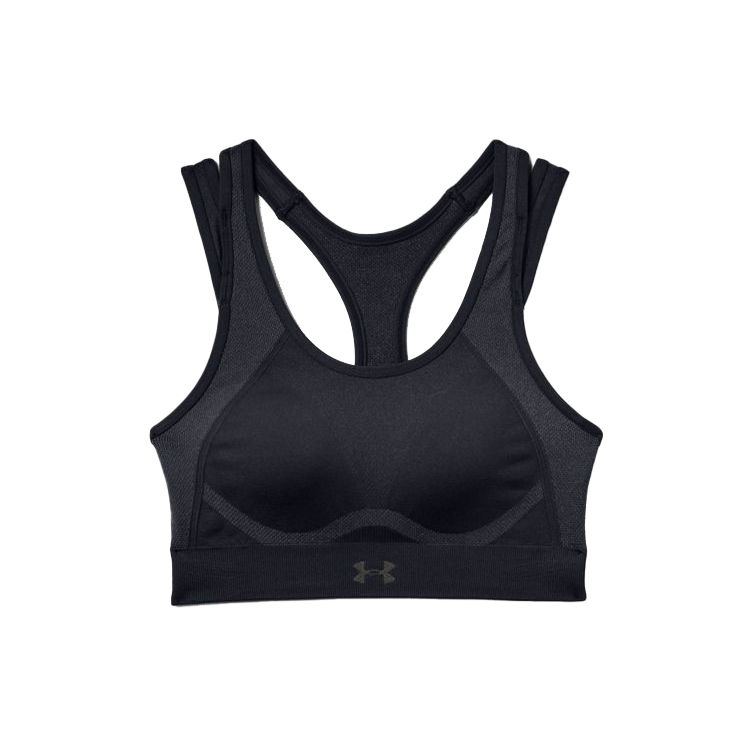 Under Armour Vanish Seamless Medium Support Multi-Strap Sports Bra Women Underwear Black 1344326-001