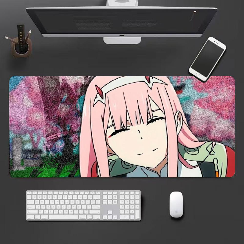 Zero two Коврик для мыши Милый HD-коврик для мыши Расширенный игровой коврик для клавиатуры Большой коврик для мыши x см XXL Игровой коврик для мыши