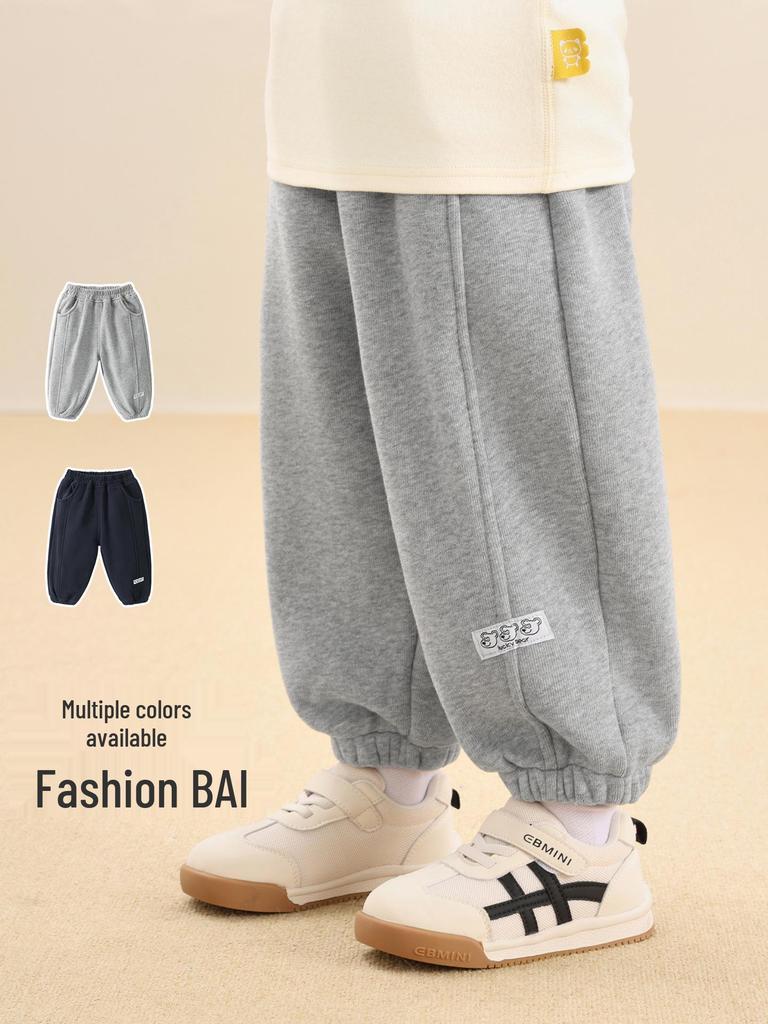 Детские зимние брюки Kaka Panda на флисовой подкладке - Теплые повседневные брюки для мальчиков и девочек