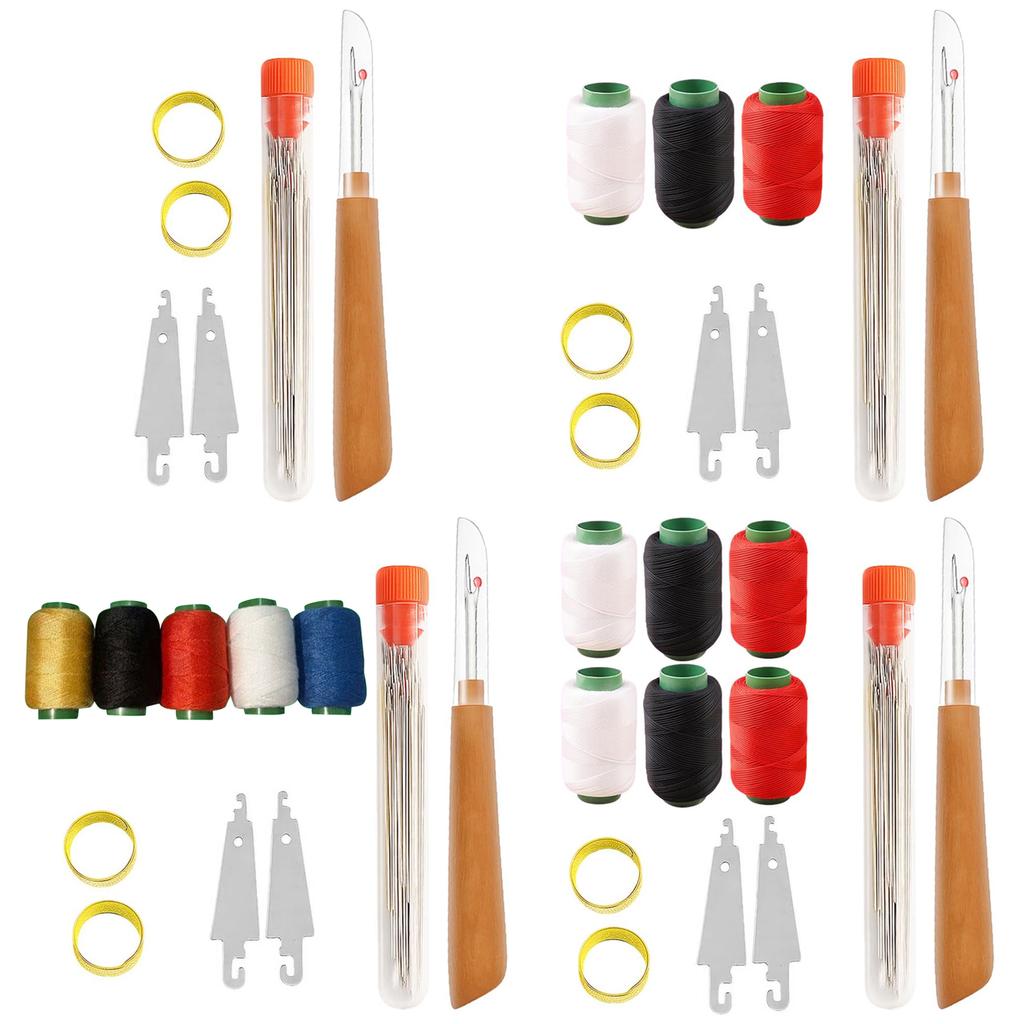 31/34/36/37 шт./набор Набор швейных инструментов Стальные швейные иглы с большим ушком Набор стальных швейных игл для начинающих Профессиональные Любители DIY