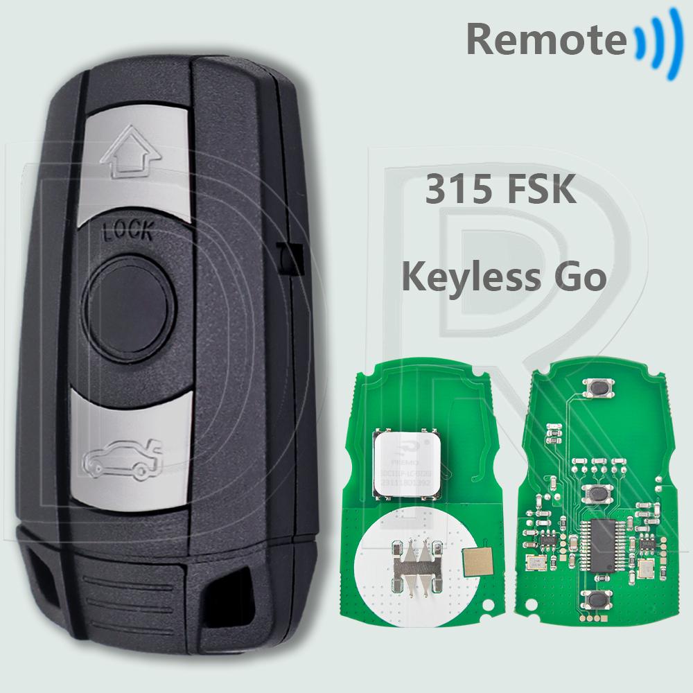 DR CAS3 System ID46 Chip 315/434/868 MHz Half Smart/Keyless Go Car Remote Key For BMW 1 3 5 X3 X5 X6 E60 E61 E70 E71 E87 E90 Z4